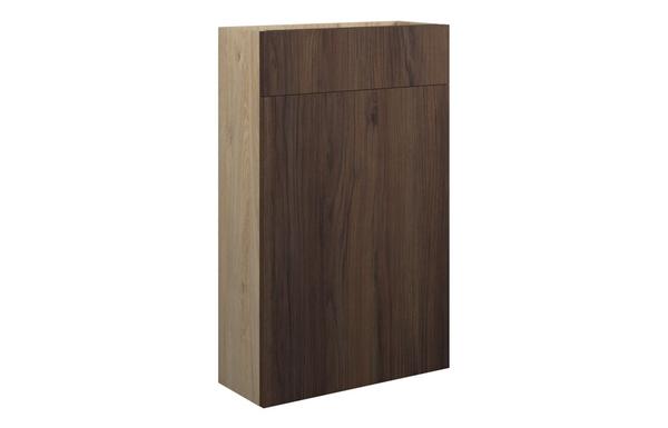 Eden 500mm Slim WC Unit - Warm Walnut (Oak Cab)